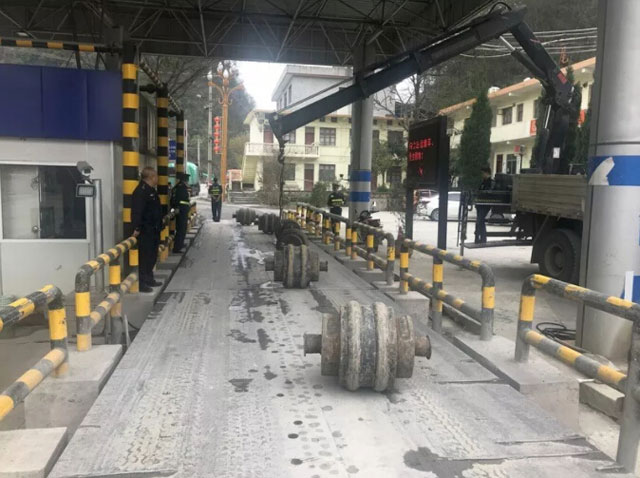 地磅檢測(cè)現(xiàn)場(chǎng)