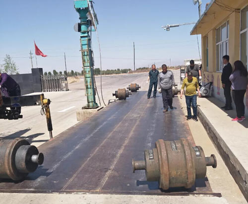 地磅檢定現(xiàn)場